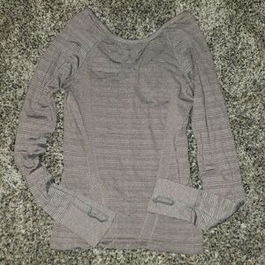Athleta| Fitted Ribbed Long Sleeve Top